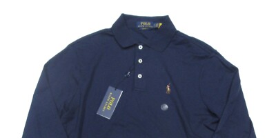 Polo Ralph Lauren Men's Navy Solid Interlock Classic Fit Long