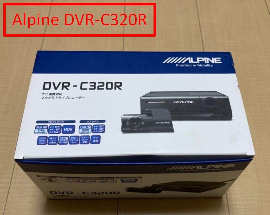 ALPINE DVR-C320R ドライブレコーダー ショップ 未使用】アルパインDVR