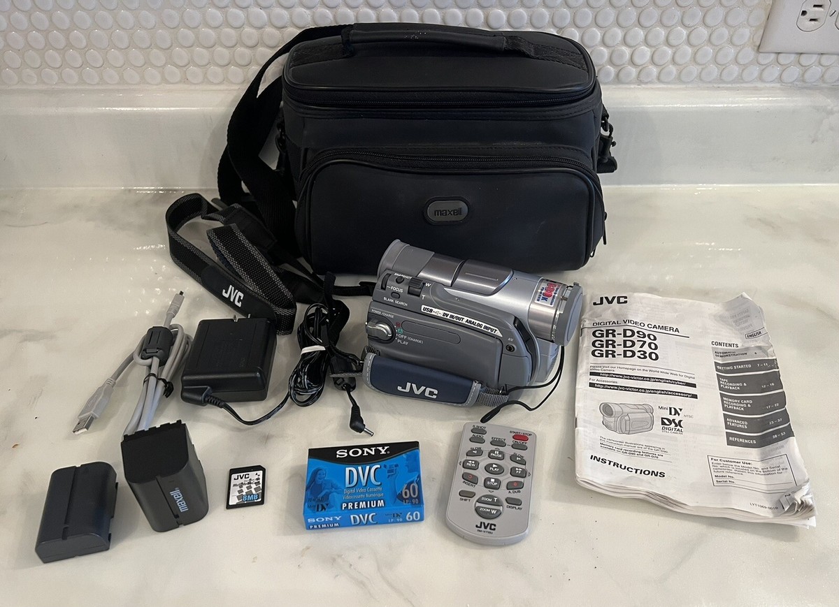 JVC GR-D90U Digital Video Camera / Camcorder *PARTS / REPAIR* E06