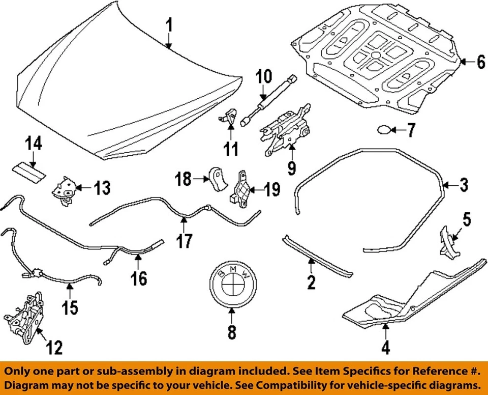 Used Hood fits: 2013 Bmw 650I Grade A - Image 3 of 4