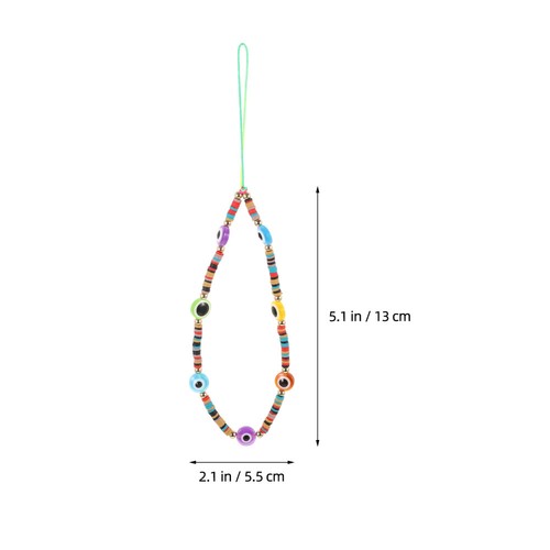 Mobilkette Des Teufels Augen Anti-verlorenes Telefonarmband Perlen Lanyard - Zdjęcie 2 z 12