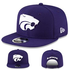 New Era Kansas State Wildcats football Snapback Hat KSU Official NCAA Purple Cap