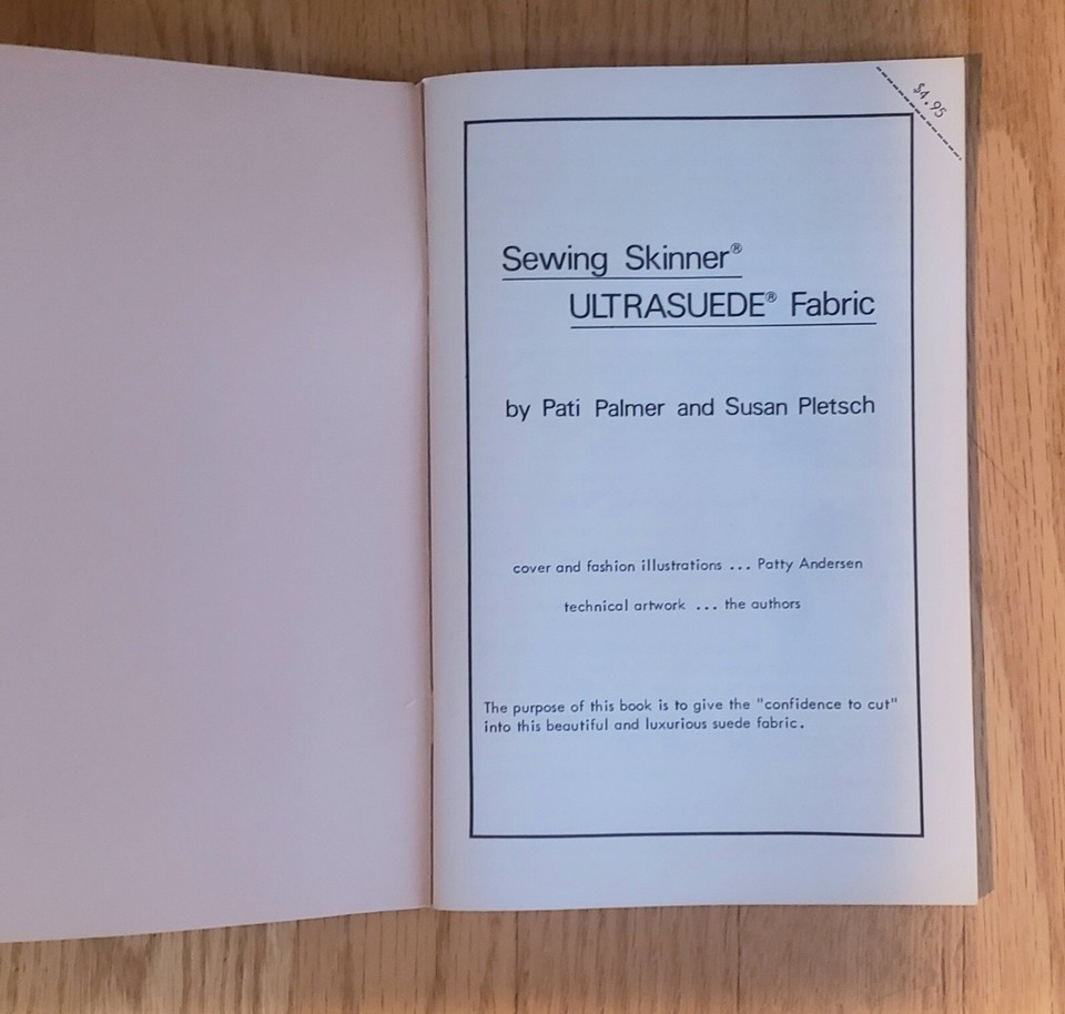 "Sewing Skinner Ultrasuede Fabric" by Pati Palmer & Susan Pletsch