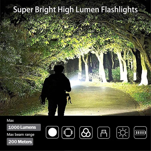 20W hohe Leistung P50 LED Taschenlampe Outdoor Wandern Camping Arbeit Fackel - Bild 16 von 16