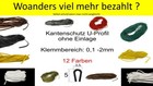 0,1 - 2 PVC U-Profil Kantenschutzprofil Kantenschutz Keder Klemmprofil Gummi PVC