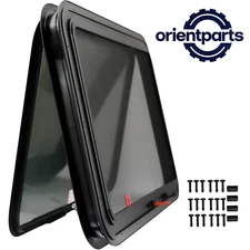 36"Wx22"H RV EXIT Window Emergency w/ Trim Ring for 1-3/4" Wall DOT Certified