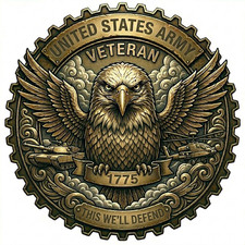 United States Army Veteran Best Military Graphics Prior Service 4" Sticker Decal