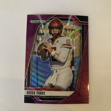 2025 Panini Prizm Draft Picks Football Brock Purdy Cyclones Purple Wave #176