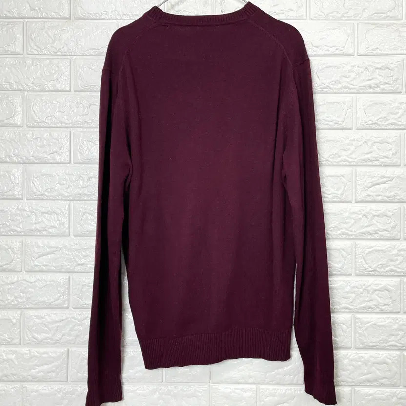 Massimo Dutti Burgundy Wool Knit Sweater M thumbnail 3