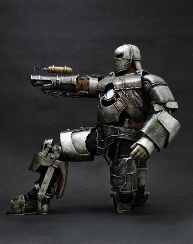 Figura de acción Iron Man Mark1 Iron Man escala 1/6 obra maestra de la película Hot Toys Marvel Foto 4 de 4