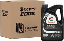 Castrol EDGE 0W-20 Advanced Full Synthetic Motor Oil, 5 Quarts, Pack of 3 22.63 per gallon