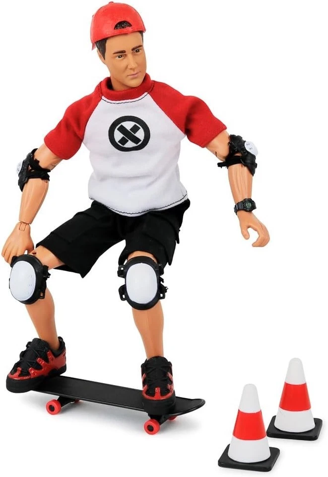 Игровой набор экшн-фигурок Click N' Play Sports & Adventure велосипед и скейтборд 12 дюймов - Изображение 4 из 4