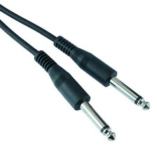 10m 6.35mm Mono Male Jack Plug to Plug Audio Cable Lead