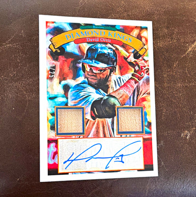Panini Diamond Kings David Ortiz Auto Memorabilia 19/25 Boston Red Sox