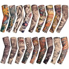 18 Pcs Temporary Tattoo Arm Sleeves Fake Tattoo Sleeves for Men Women