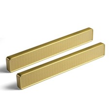 Goo-Ki 6 Pack 5 Inch  128mm  Hole Center Cabinet Pulls Brushed Gol