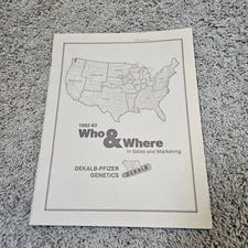 DeKalb Pfizer Genetics 1982-83 Sales and Marketing Directory