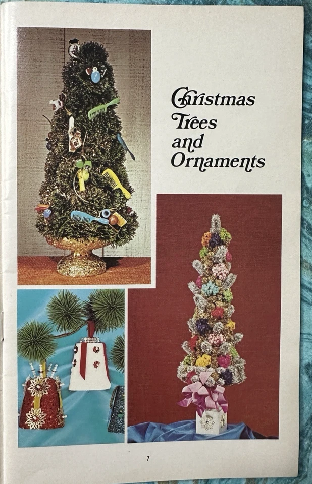 Christmas Ideas Craft Project Booklet Toni Wood Holiday Decor 1970's Vintage - Image 4 of 4