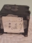 Vintage TINY MITE Coin Bank Safe Cast Iron Arrow Specialties Cali. USA 1940s — photo 5