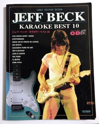 JEFF BECK GUITAR KARAOKE BEST 10 JAPAN GUITAR SCORE TAB w/Backing tracks CD