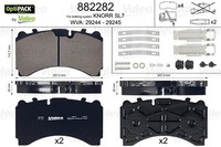 Valeo Bremsbelagsatz Scheibenbremse Optipack 882282 FüR MP2 Mercedes Arocs MP4