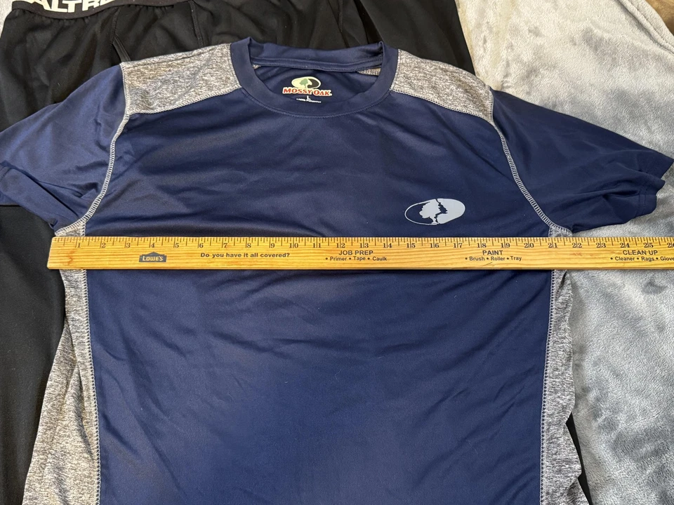 Mossy Oak Shirt + 2 Realtree Pants Mens Large Navy Black 2 Piece Set Base Layer - Image 3 of 4