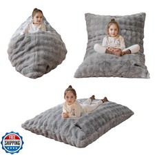 MAXYOYO 3 in 1 Kids Bean Bag Chair Bed, Child Floor Sofa for Gami