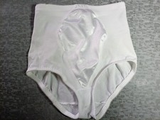 Cupid Vintage Large Shapewear Corset Panties Briefs Satin Finish Mesh Crotch