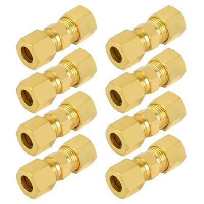 #ad High Pressure Compression Fitting Kit 3 16 Inch Tube Union Brass Compressio... $24.27