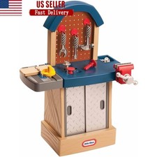 Pretend Play Toddler Workbench W/ Tools 11 Accessories Kids 2 Years Old New