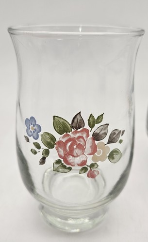 4 vasos de vajilla vintage Libbey Perennials Pfaltzgraff colección rosa de té - Imagen 4 de 14