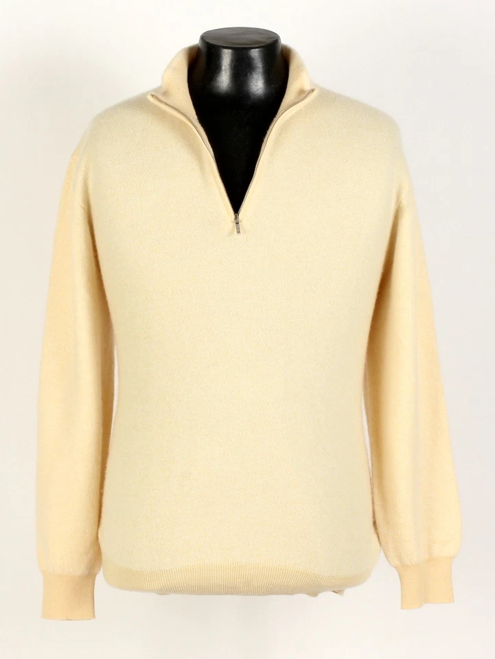 Loro Piana Cashmere Roadster Pull Sweater - Yellow - XL - $1350 Retail - Image 2 of 4