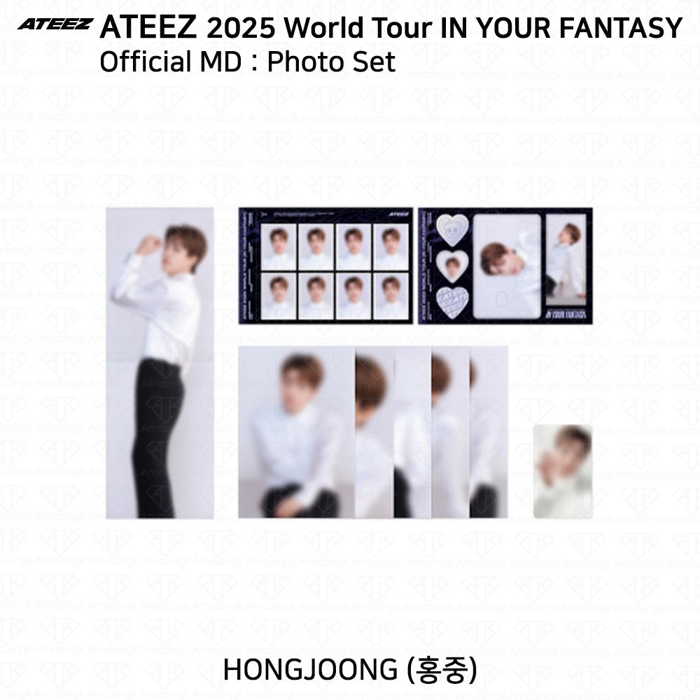 ATEEZ - ATEEZ SEONGHWA photo set 52枚セット ATEEZ 2025 World Tour IN YOUR FANTASY Official MD Photo Set