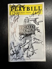 Legally Blonde Original Broadway Cast Signed Playbill programme Laura Bell Bundy