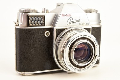 Kodak Retina Reflex Type 025 35mm SLR Film Camera w Xenon 50mm f2 Lens AS-IS V24