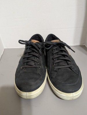 Ecco Mens Size US 12 (EU 46) Soft Classic Sneakers, Shoes, Black Leather 