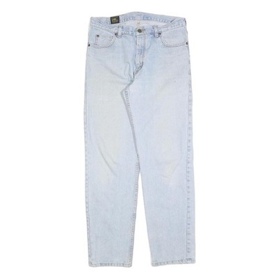 LEE Damen Jeans Blau Regular Straight Denim Light W32 L32 Reißverschluss
