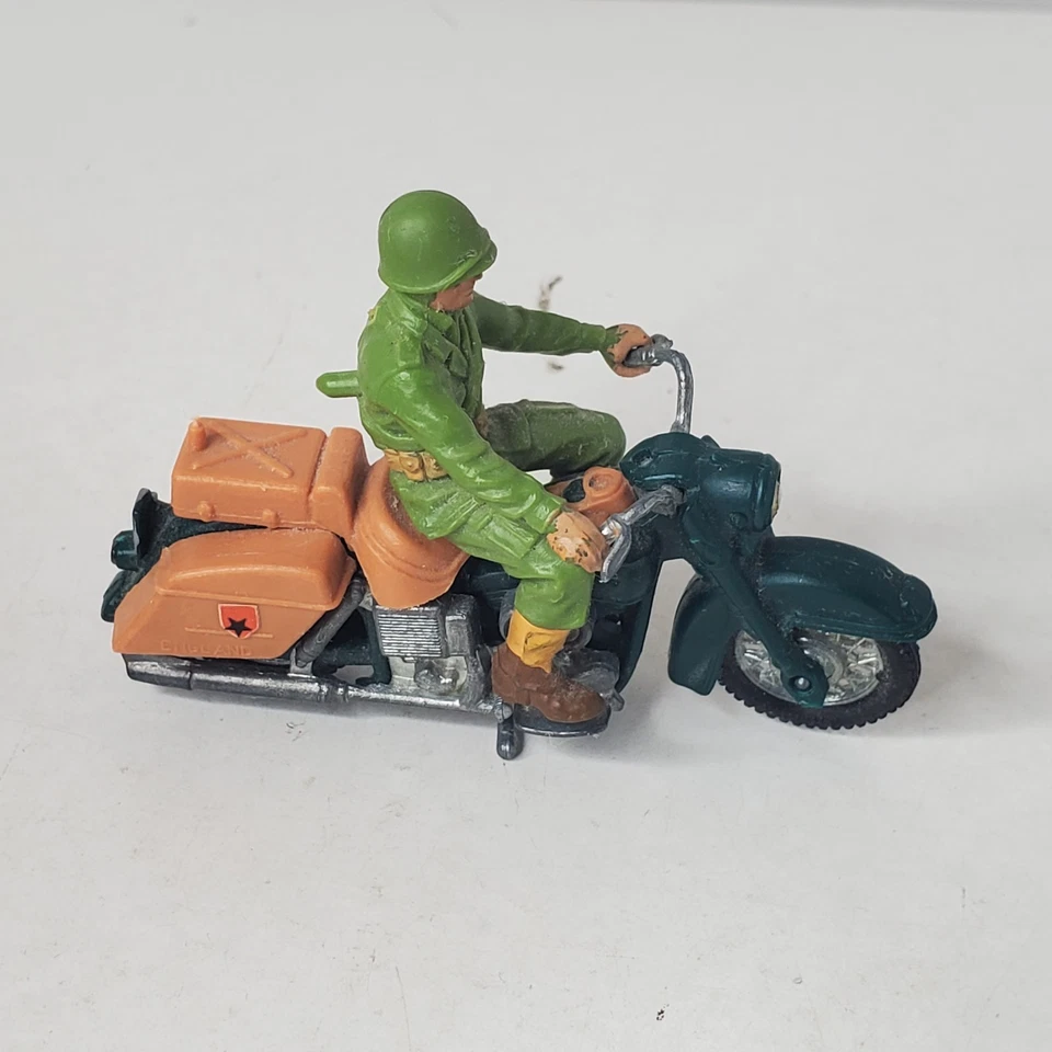 De colección Gran Bretaña LTD Detalle 9682 EE. UU. Despacho Piloto en Motocicleta Ejército Militar Metal Foto 4 de 4