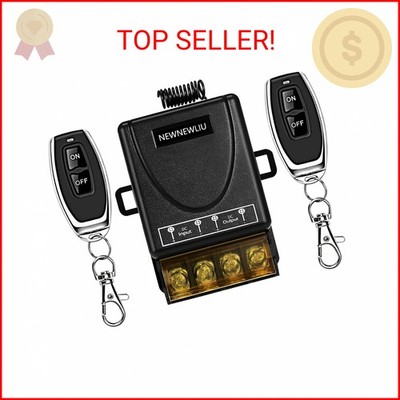 NEWNEWLIU 12 Volt Remote Switch Wireless,DC12V/24V/48V/72V/30A Relay,Remote Cont