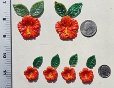 COE 96 Fusible Glass Flowers Hibiscus and Leaves for Your Fused Glass Projects