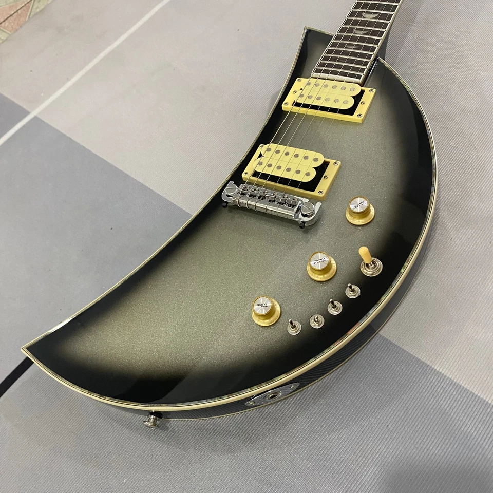 Rare Kawai MoonSault Metallic Blackburst Electric Guitar,Moon Inlay - Image 2 of 4