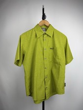 00s Jack Wolfskin Outdoor Gorpcore Plaid Shirt Green Hiking Men s S-M Size