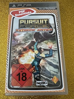 SONY PSP SPIEL PURSUIT FORCE : EXTREME JUSTICE (RARITÄT) GEBRAUCHT ZU VERKAUFEN.