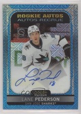 2021-22 O-Pee-Chee Platinum Rookie Auto Blue Traxx Lane Pederson #R-LP Auto q2c