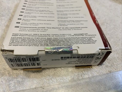 ✅Seagate 1 TB a HDD Backup Plus Slim Portátil Almacenamiento MAC 1KAAA1-571 NUEVO - Imagen 3 de 4