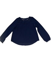 Womens Sheer Lace Long Sleeve Top Ladies Casual Pullover Blouse EAM
