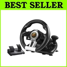 Universal USB Racing Wheel with Pedals for PS4 Xbox PC