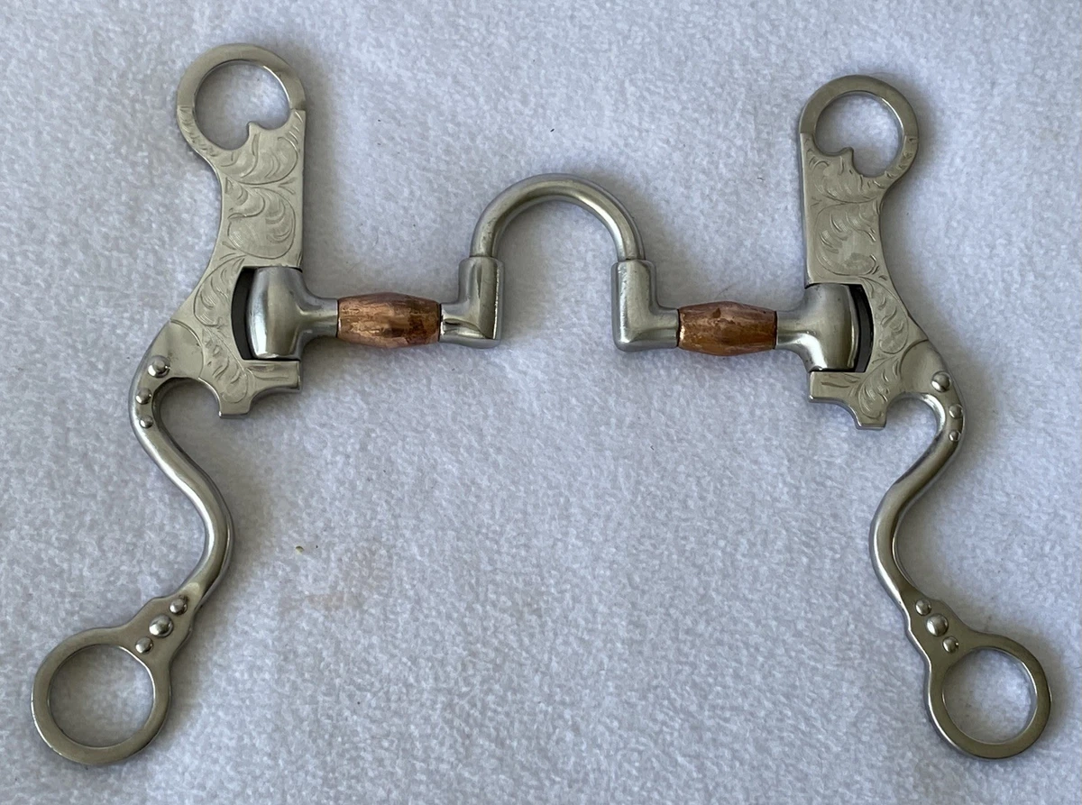 Western Bit, Prachtig Handgesneden Bronzen Bit voor Stoeterijen