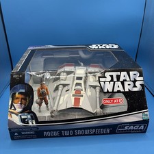 STAR WARS The Saga Coll. Hasbro ROGUE TWO SNOWSPEEDER w Zev Senesca figure NEW