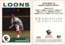 Justin Bruihl 2019 Choice Great Lakes Loons RC Card FREE SHIP *AutographDen*